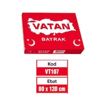 Vatan Türk Bayrağı Polyester 80x120 Vt107 Diğer