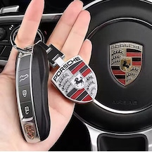 Silver Metal Premium Anahtarlık Pors Che Uyumlu Anahtarlık