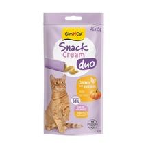 Gimcat Snack Cream Duo Tavuklu - Balkabaklı Kedi Ödülü 6x15gr