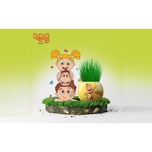 Kukuli Temalı Çim Adam 6'lı Set Çocuklar İçin Eğitici Ve Eğlenceli Bitki Yetiştirme Kiti