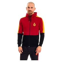 Gsstore Galatasaray Lisanslı Kapüşonlu Sweat Kırmızı - Siyah