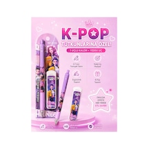 K-pop Anime Desenli Uçlu Kalem Ve Yedek Uç Seti 0.7 Mm 1 Adet Set 1 1