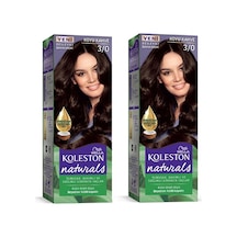 Hubrendy Tedarik Naturals Saç Boyası Koyu Kahve 3/0 2x Paket