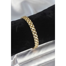 316l Çelik Gold Renk 7 Mm Kalınlık Erkek Bileklik Çok Renkli