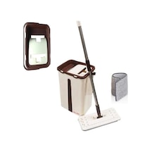 Tr Emirler Yeni Nesil Microfiber Tablet Mop Çift Paspaslı Temizlik Seti 2 Hazneli Tek Ebat