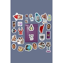 Kanye West Rap Sticker Paketi/bullet Journal Defter Çıkartma Ajanda Laptop Etiket, 876458798748 1
