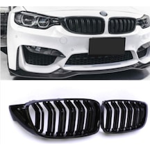 Bmw F32-f33 Ön Böbrek Panjur Pianoblack 2013+ M4 Çift Tırnak
