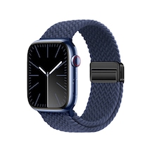 Watch 40mm Ogaa Krd-134 Örgü Tasarımlı Hasır Kordon Strap Kayış - Lacivert