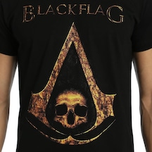 Bant Giyim - Assassin's Creed Siyah Erkek T-shirt Tişört Siyah