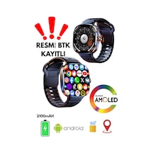 5g Android Akıllı Saat Sım Kartlı Wifi Nfc Gps Amoled Ekran Spor Ve Sağlık Tracker