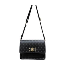 Pierre Cardin P.c Byn Cnt Pıerre Cardın Monogram Desenli Büyük Boy Kadın Ayarlanabilir Askı Detalı Çanta 001