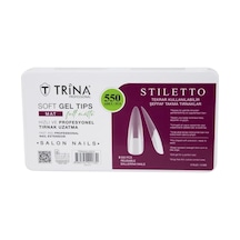 Trina Soft Jel Takma Tırnak - Stilletto Full Mat 550' Li - 23