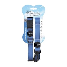 M-pets Gentle Köpek Boyun Tasması Ve Gezdirme Kayışı Seti Mavi L