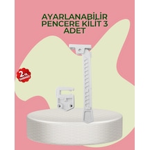 Cosmotex Cam Pencere Açılma Kontrol Kilidi Kolay Montaj 3 Lü