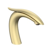 Swan Fırçalanmış Altın Lavabo Bataryası Renkli