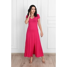 Koza Butik Kadın Yırtmaç Detaylı Elbise 5174-23 001