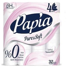 Papia 4 Katlı Tuvalet Kağıdı 4 x 32'li