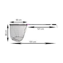 Captain 6783 Kepçe Tek Parça 190cm Alüminyum Saplı 70x60cm Rubber Tor