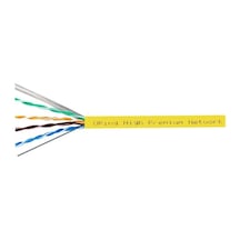 Orıng Rw-u0601yel U/utp Cat6 23awg Lszh 250mhz 500 Metre Bakır Sarı Renk Network Kablosu-203031