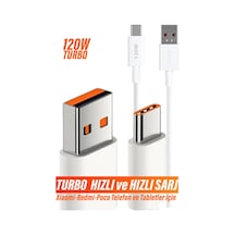 Xiaomi Mi Uyumlu Turbo Hızlı Şarj Kablosu 33w 67w 120w Turbo Şarj Cihazları İçin