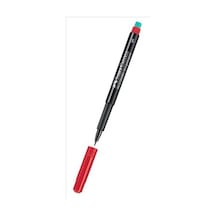 Faber Castell 1523 Permanent Kalem - Asetat Kalemi S Kırmızı - 3 Adet Çok Renkli