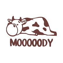 Moody Sticker 17x17 Cm Kahverengi
