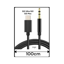 Samsung Galaxy Uyumlu S22 Ultra S22 S22 Plus Aux Kablo Type C Aux Kablo Tak Çalıştır Dac Çipli Tak Çalıştır