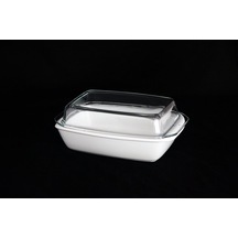 Pomax 2.1 Litre 32.5 CM Porselen Fırın Kabı Dikdörtgen