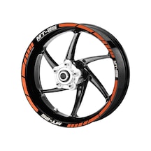 Deeb Yamaha Mt25 Jant Şeridi Turuncu Beyaz Model X N11.77009
