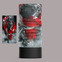 Buffalo Türk Askeri Tasarımlı Motorcu Çok Amaçlı Outdoor Boyunluk Unisex Polar Bandana Uyumlu Siyah