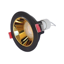 Siyah Altın Sıva Altı Spot Cob Led Armatür GU10 5W Beyaz Gün Işığ