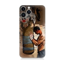 Apple Uyumlu iPhone 13 Pro Boksör Ve Kum Torbası Desenli Silikon Kılıf