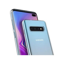 Noktaks - Galaxy S10 Plus Uyumlu Kılıf Şeffaf Esnek Soft Süper Silikon Kapak - Renksiz - T7832