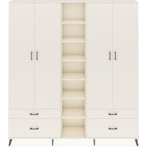 Arges Dolap 12 Raflı 4 Çekmeceli 2 Askılı 220x30x243 Aytaşı-aytaşı/aytaşı Aytası/aytası