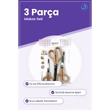 Çok Amaçlı Makas Seti 3 Parça Kırtasiye Ofis Ev Günlük Kesme İşle