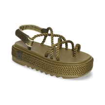 Bohonomad Ibiza Chunky Platform Kadın Sandalet - Haki