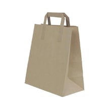 Gizpak Esmer Kraft Kağıt Çanta 25x28x14 Cm 50 Adet