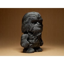 Bronz Efektli Mini Chewbacca Figürü - Dekoratif Star Wars Objesi