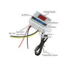 Ulzyvf Xh - W3001 Akıllı Mikrobilgisayarlı Led Ekranlı Mini Termostat: Isıtma/soğutma Kontrol, Su Geçirmez Prob, Hızlı Montaj