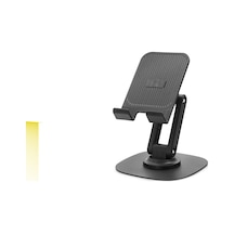 Ayarlanabilir Katlanabilir Telefon Standı 360 Derece Döner Siyah Hdx8024