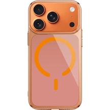 Bikapak Magslım Apple Uyumlu iPhone 17 Pro Turuncu Kapak