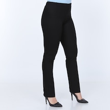 Büyük Beden Beli Lastikli Pantolon Siyah G0011 Büyük Beden Beli Lastikli Pantolon Siyah G0011