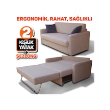Seray 2 Kişilik Yataklı Şezlonglu Servol Çekyat Kanepe