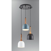 Riolight Modern Üçlü Renkli Başlık Metal Sarkıt Avize (551348424)