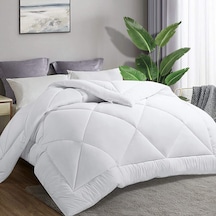 Livy Elyaf Microfiber Çift Kişilik Yorgan Beyaz