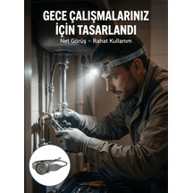 Yüksek Parlaklıklı Led Kafa Feneri Gece Çalışmaları İçin Yüksek P