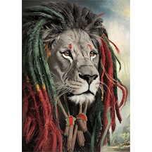 Rastalı Aslan Mdf Tablo 35cm X50cm