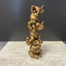 Üst Üste 3 Neşeli Fil Biblo