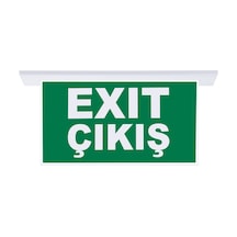 Sg055-sa Çift Yönlü Acil Yönlendirme Armatürü Sıvaaltı Aparatlı Exit Çıkış Yeşil