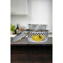 Lemon Emaye Kızartma Tenceresi 22 Cm Belirtilmemiş